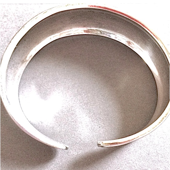 Silpada Vintage RARE Sleek Classic Sterling SIlver Cuff Bracelet, Rolled Edges - Picture 5 of 10